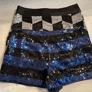 Forever 21 Go-Go Shorts & Mini Skirt Bundle Women's S Sequin Party Cocktail Hour